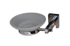 Мыльница подвесная cо стеклом хром A3705 Elvan