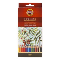 Карандаши цветные Koh-I-Noor Mondeluz 2,8 мм 12 цветов