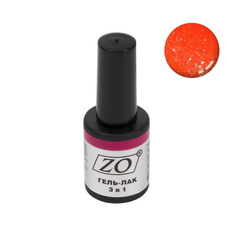 Гель-лак 3 в 1 ZO-GT-114, клубнично-красный шиммер, 10 мл