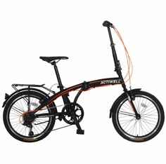 Велосипед Actiwell Planet 20" складной серо-оранжевый