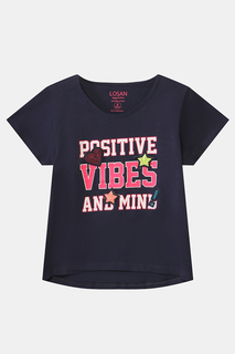 Футболка детская Losan 014-1026AL цв.синий р.128