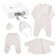 Набор для новорожденного Olant baby из 5 предметов hello! белый р.56