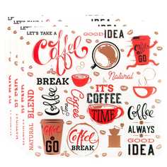Набор салфеток сервировочных плейсмат Home Coffee 30х28 см 4 шт Nouvelle