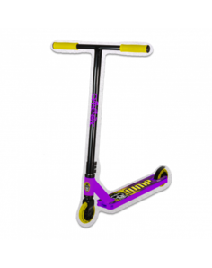 Самокат трюковый ATЕОХ JUMP 2022 (Фиолетово/Желтый) 100 mm PL HIC 3,9 кг JUMP-PE/Ynew Ateox