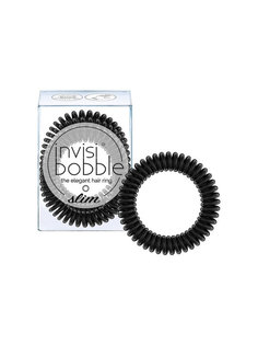 Резинка-браслет для волос invisibobble SLIM True Black (с подвесом)