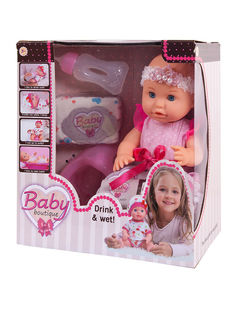 Кукла Baby boutique, пьет и писает, звуковые эффекты 25 см PT-01036 Junfa Toys