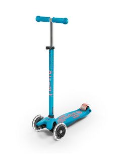 Самокат Micro Maxi Deluxe (Микро Макси Дэлюкс) аква LED
