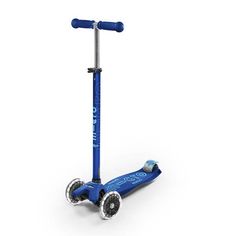 Самокат детский трехколесный Micro Maxi Deluxe LED Navy Blue
