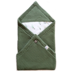Конверт вязаный для новорожденного Hush Hush! Green 2322