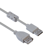 Мультимедийный кабель USB2.0 А вилка-USB А розетка с ф/фильтром, длина 5 м.,BW1405 Belsis