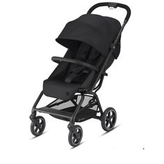Коляска Cybex прогулочная eezy s+ 2 blk deep black с дождевиком и бампером 520004463