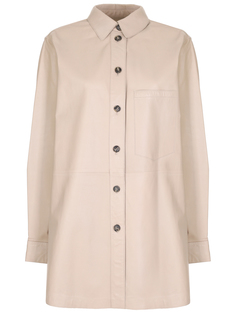 Рубашка кожаная Yves Salomon