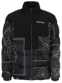 Куртка комбинированная с принтом Marcelo Burlon