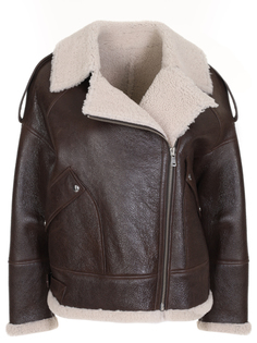 Дубленка укороченная из овчины Yves Salomon