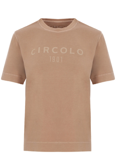 Футболка хлопковая с логотипом Circolo 1901