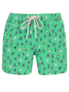 Шорты плавательные с принтом MC2 Saint Barth