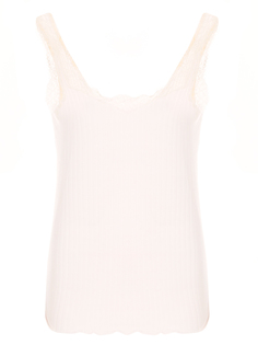 Майка хлопковая с кружевом Zimmerli
