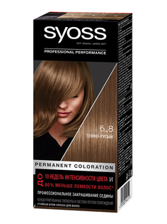 Стойкая крем-краска для волос Syoss Color, 6-8 Темно-русый, 115 мл