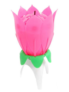 Свеча праздничная Микрос Цветок музыкальная