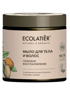 Мыло для тела и волос, ECOLATIER, Ecolatier Green Глубокое восстановление, 350 мл