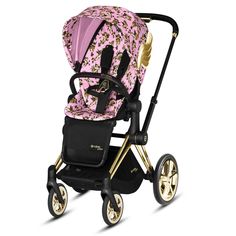 Коляска прогулочная Cybex PRIAM FE JS Cherubs Pink