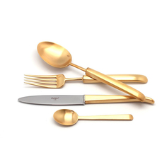 Наборы столовых приборов Cutipol Carre gold матовый 24 шт No Brand