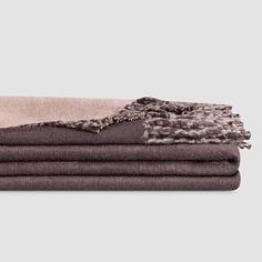 Плед Togas Маринетти 200 х 210 см шелк сливово-розовый