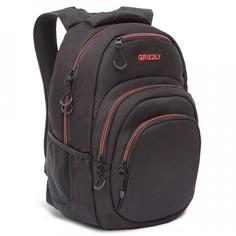 Рюкзак мужской Grizzly RQ-003-3 черный-красный