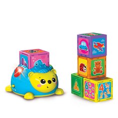 Развивающая игрушка Азбукварик Первые знания с ежиком синий 00-00002848