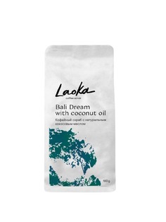 Кофейный скраб Laoka для тела с натуральным кокосовым маслом Bali Dream пакет 100 г