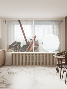 Фототюль JoyArty "Части корабля", 145x180 см (2 полотна со шторной лентой + 50 крючков)