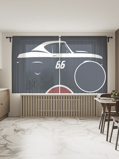 Фототюль JoyArty "Классик 66", 145x180 см (2 полотна со шторной лентой + 50 крючков)