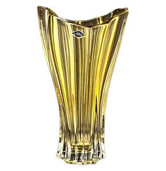 Ваза для цветов 32 см Aurum Crystal "Plantica Янтарная" 155047
