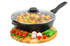 Сковорода универсальная Elan Gallery Гармония вкуса 28 см черный 120307