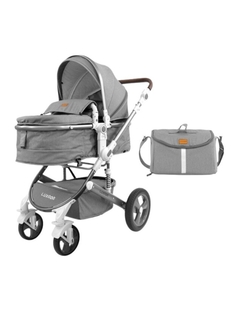 Коляска-трансформер luxmom с сумкой 2 в 1 Lm518-SWgrey