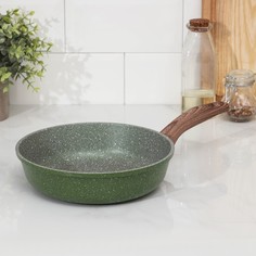 Сковорода для блинов Доляна Форест 22 см зеленый Р00001513