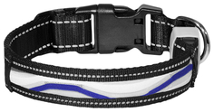 Светодиодный ошейник Фэйм, синий M Tappi