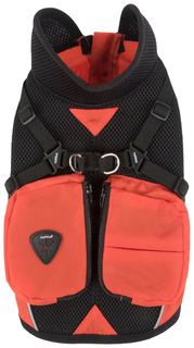 Жилет для собак Puppia P2, унисекс, оранжевый, черный, 3L, длина спины 52.5 см
