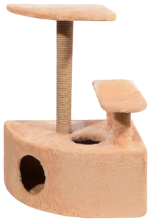 Домик для кошек PetshopRu Барни, бежевый, 57x42x80см