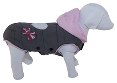 Жилет для собак Ferribiella одежда Любимец, женский, розовый, серый, 24, длина спины 24 см