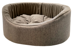 Лежак Homepet Жаккард Rosy grey розово-серый для собак и кошек 43 x 38 x 15 см
