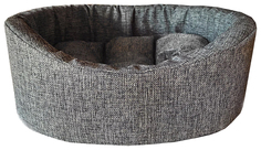 Лежак Homepet Жаккард Wool серый для животных 57 см х45 см х20 см