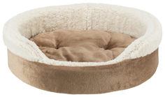 Лежак Trixie Cosma для кошек и собак 100 × 75 см, Темно-коричневый/бежевый