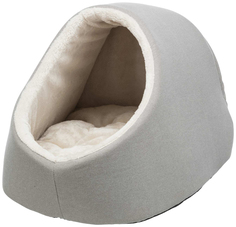 Лежак-пещера Trixie Salva темно-коричневый кремовый для животных 41х30х50 см