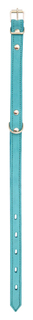 Ошейник Zooexpress Color Line двухслойный из нубука бирюзовый для собак 14 ммх27-36 см