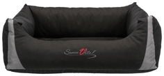 Лежак Trixie Samoa Vital черный с бортиком для животных 80 х65 см