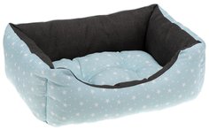 Лежак Ferplast Coccolo C с рисунком для собак и кошек Д 55 хШ 45 хВ 20 см, Голубой