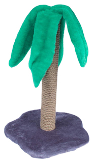 Когтеточка-столбик Дарэлл Чип Пальма дымчатый джут для кошек 35 х35 х50 см