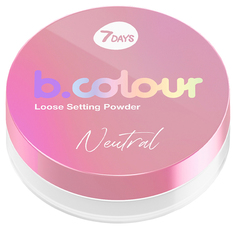Пудра для лица 7Days B Colour прозрачная, 2 г