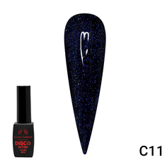 Гель-лак Global Fashion Disco Gel Polish светоотражающий, C11, 8 мл
